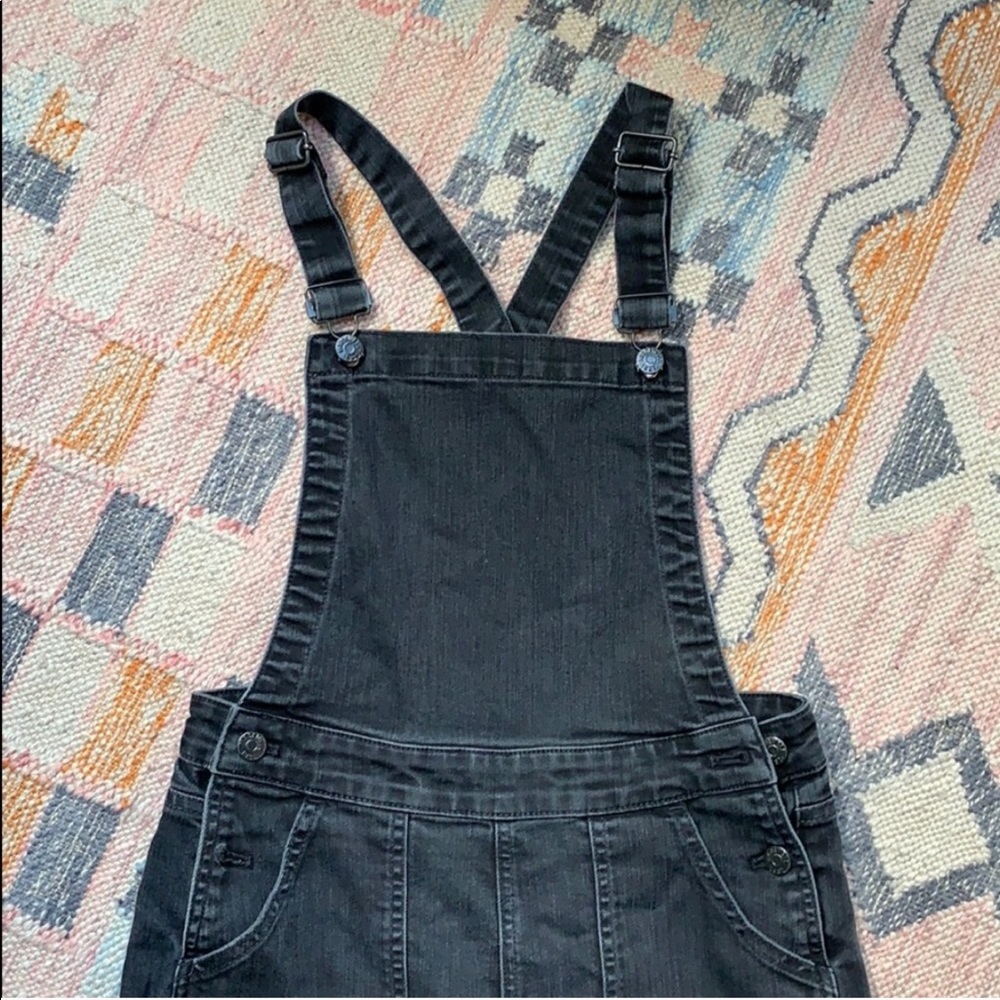 Madewell straight leg faded black overalls